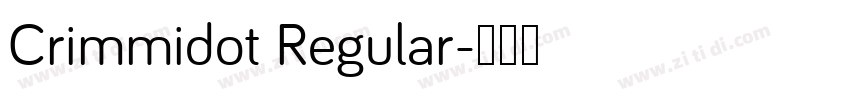 Crimmidot Regular字体转换